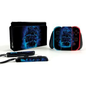 MightySkins Skin Compatible with Nintendo Switch OLED - Pirate Storm | Protective, Durable, and Unique Vinyl Decal wrap Cover | Easy to Apply, Remove, and Change Styles | Made in The USA