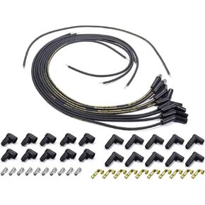Moroso 9882M Black Mag Tune Wire Set, Universal, w/ 135 Degree Plug Ends