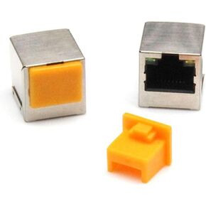 10 قطعة غطاء غبار جاك RJ45، غطاء، واقي، بلاستيك RJ45 A أنثى قابس مضاد للغبار، واقي منفذ محور إيثرنت لمنفذ RJ45 أنثى (أزرق)
