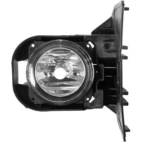 ECOTRIC Front Fog Lights Compatible with 2000-2004 Ford F-150 Harley Davidson Fog Lamps with Bezels & Bulbs & Hardware (Passenger & Driver Side)