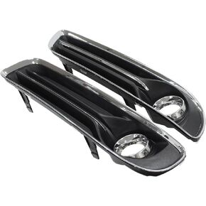 MOTOKU Front Driver and Passenger Side Fog Light Bezel Trim Cover for Chrysler 300 2011-2014