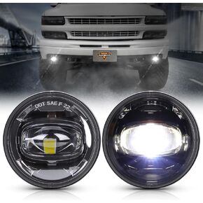 Auxbeam LED Fog Lights DOT Approved Bumper Fog Lamps for Chevy Tahoe and Suburban Z71 1500 2001-2006, Pontiac Grand Prix 1994-2003, Pontiac Sunfire 2000-2005