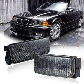 Fog Lights for M3/E36 BMW 3 Series[318i 318is 318ti 320i 323i 323is 325i 325is 328i 328is] 1992-1999 Clear Lens w/H1 Bulbs