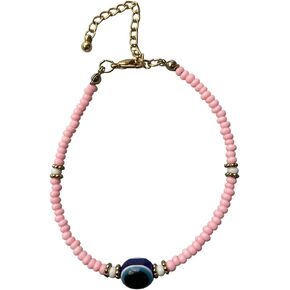 VIE Evil Eye Bracelet, White Beads