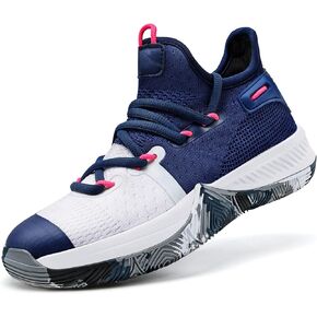 ASHION Men Basketball Shoes Arch Support Mens Sneakers Anti Slip Breathable Comfortable High Top Sports Running Walking Tennis Shoes