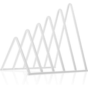 STOBOK Black Organizer Book Shelf Decor and Mails Newspaper Album File Magazine Files Organizing Rack Iron Binders Decoration Document Magazines Triangle Stand
