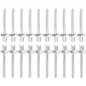 4mm x 7mm (DxL) Blind Rivets - 100Pack - Good for Machinery Joining - 304 Stainless Steel Dome Closed End Rivet