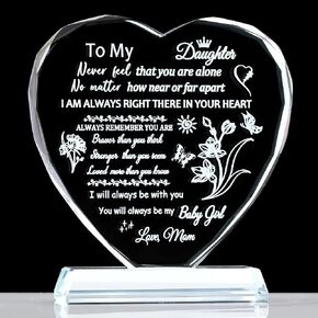 Ornalrist Graduation Gifts for Her Him 2024 High School Crystal Plaque Keepsakes with Light Base, Congratulations Phd Graduation Gift for Son Daughter Sisters Friends Inspirational Gifts