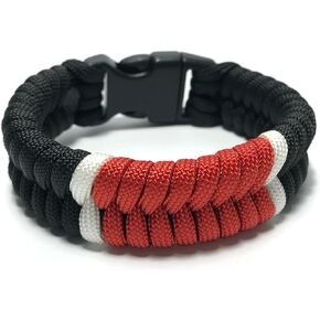 Gi Store Rocks Paracord BJJ Wrist Band - Survival Jiu Jitsu Bracelet in All BJJ Belt Ranking Colors (Quick Release Buckle, 3 Sizes)