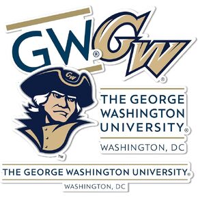 Desert Cactus The George Washington University GW Stickers Vinyl Decals Laptop Water Bottle Car Scrapbook T2 (Type 2)