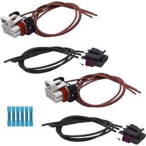 Silscvtt Left Headlamp & Right Headlamp Turn Signal Harness Plug Connector 224396007 224-396-007 Replacement for 2000-2014 Freightliner Columbia