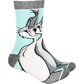 Looney Tunes Bugs Bunny Crew Socks Character Knit Hosiery