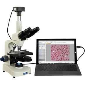 OMAX 40X-2500X Super Speed 18MP USB 3.0 Digital Plan Phase Contrast LED Lab Trinocular Microscope