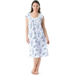 Casual Nights Women's Cap Sleeves Floral Lace Nightgown