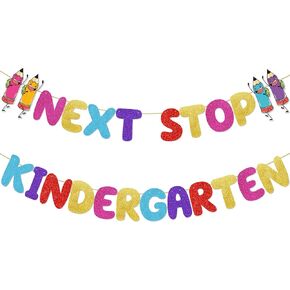 Preschool Graduation Banner Preschool Graduation Decorations Set Prek Graduation Decorations Preschool Party Decorations Preschool Graduation Party Supplies (red)