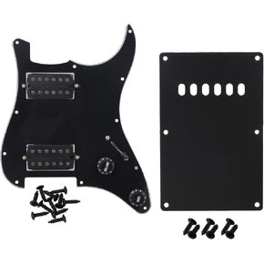 جيتار بيك جارد محمل مع قطعتين من التقاطات السكك الحديدية المزدوجة ولوحة خلفية ومسامير من البلاستيك الأسود in Kuwait