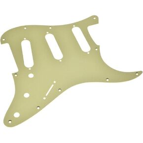 Dopro 11 Hole Matte Aluminum Strat SSS Pickguard Metal Anodized ST Pick Guard Scratch Plate for USA/Mexico ST/Strat Matte Black
