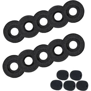 Replacement Ear Pads for Plantronics Headset Foam Ear Cushions Compatible with Plantronics Blackwire C320 3210 3220 3320 3225 HW251N HW261N HW510 HW520 HW720 H251N H261N H351N Headphones (10 Pack)