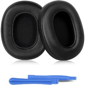 ELZO Replacement Earpads Cushions for Skullcandy Crusher Wireless/Evo/ANC, Hesh 3/EVO/ANC, Replacement Ear Pads with Softer Protein Leather, Memory Foam, Added Thickness, Noise Isolation (Black)
