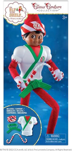 Elf On The Shelf Scout Boy (Brown Eyed Boy) with Karate Kicks Set Bundle in Saudi Arabia