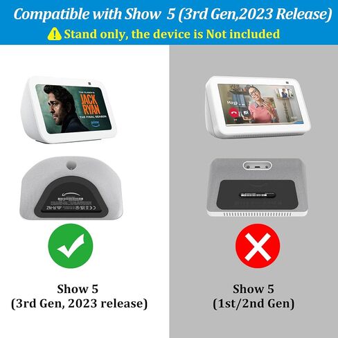 حامل شحن PlusAcc للعرض 5 (الجيل الثالث) - حامل طاولة قابل للتعديل مع منفذي شحن (USB-C وUSB-A)، قاعدة قاعدة مغناطيسية قابلة للإمالة لشحن الهواتف المحمولة وسماعات الأذن، قاعدة غير قابلة للانزلاق (أسود) in Kuwait