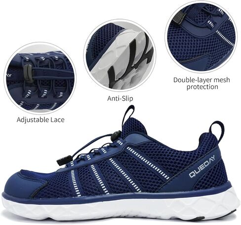 Queday Water Shoes for Women Men Quick Dry Barefoot Shoes Lightweight Athletic Sports Aqua Socks Outdoor Swim Fishing Hiking Diving Surf Walking Kayaking in Saudi Arabia