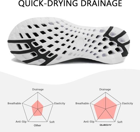 Queday Water Shoes for Women Men Quick Dry Barefoot Shoes Lightweight Athletic Sports Aqua Socks Outdoor Swim Fishing Hiking Diving Surf Walking Kayaking in Saudi Arabia