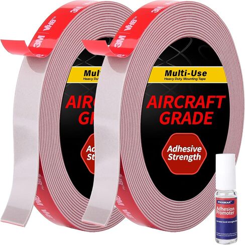 Super Strong Adhesion, Made of 3M Double Sided Tape Heavy Duty 3M VHB Mounting Tape, Indoor & Outdoor Waterproof Multipurpose Automotive Wall Tape Foam Adhesive Tape (2 Pack 360") in Saudi Arabia
