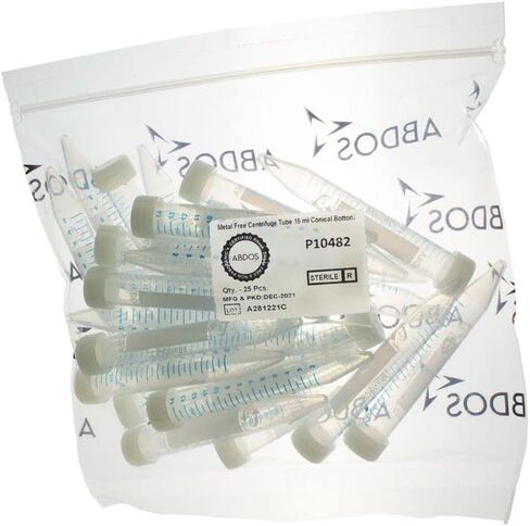 MaxiRCF™ Centrifuge Tube, Conical, PP, 15 mL, Trace Metal Free, Sterile, DNase/RNase Free, Pack of 500 in Saudi Arabia