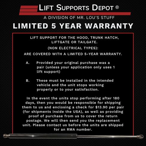 Lift Supports Depot Qty (2) Compatible With Toyota 4Runner 2010 2023 Liftgate Supports Models with Added Lifting Pressure for Ladder Shocks Struts in Saudi Arabia