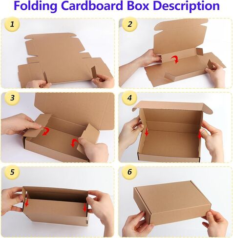 9x6x2 Inches 50 Pack Shipping Boxes - Brown Corrugated Cardboard Boxes for Small Business Shipping boxes, Gift Boxes and Mailing Boxes in Kuwait