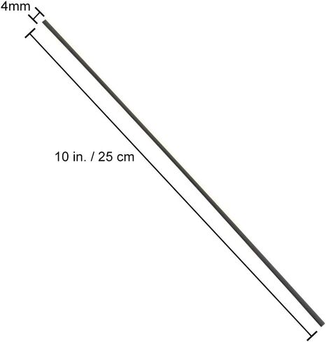 مجموعة استبدال عصي القصب الليفية 120 قطعة من EXQUISS (لون أسود) استبدال عصي الألياف للعطور العطرية - 10 بوصة × 4 مم in Kuwait