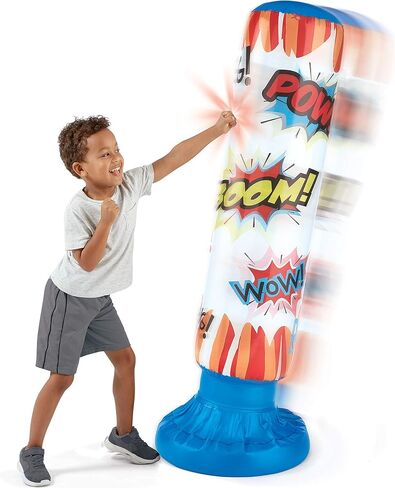 Stats Inflatable Boxing Bag, Multicolor, AD19836 in Saudi Arabia