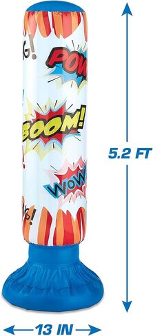 Stats Inflatable Boxing Bag, Multicolor, AD19836 in Saudi Arabia