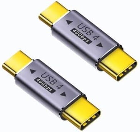 rgzhihuifz USB C Male to Male Adapter Extender .Type C Coupler with PD 100W 40 Gbps 8K/60hz Video Compatible for Thunderbolt 4/3, MacBook Pro/Air, Laptop, Tablet, Phone and More Type C Devices in Saudi Arabia