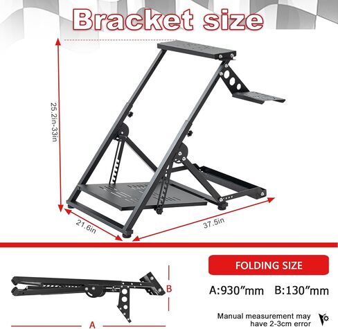 حامل عجلة سباق Supllueer G29 X على شكل X قابل للطي مثبت مسبقًا مع فتحة ثابتة تناسب Logitech G920 G923، Thrustmaster T248 T300RS T150 T80 حامل عجلة القيادة القابل للتعديل باستثناء حامل عجلة القيادة الإلكترونية in Kuwait