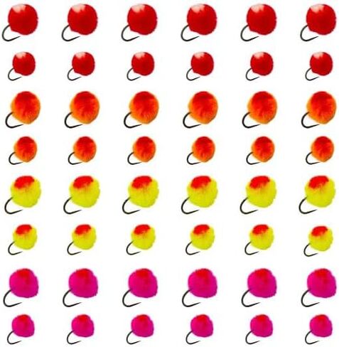 Blood Dot Egg Fly with Case - BH Wet Fly Fishing Flies for Trout, Salmon, Panfish, Bluegill in Saudi Arabia