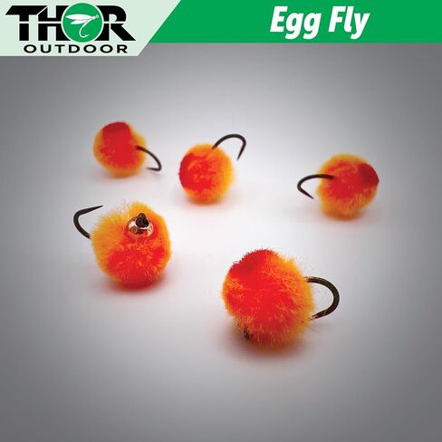 Blood Dot Egg Fly with Case - BH Wet Fly Fishing Flies for Trout, Salmon, Panfish, Bluegill in Saudi Arabia