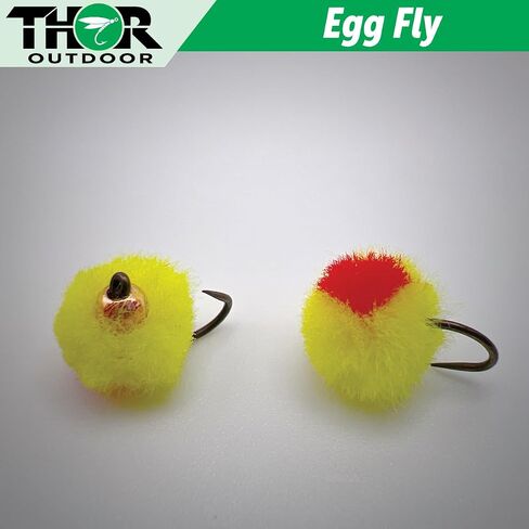 Blood Dot Egg Fly with Case - BH Wet Fly Fishing Flies for Trout, Salmon, Panfish, Bluegill in Saudi Arabia