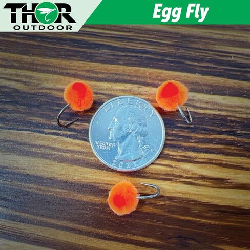 Blood Dot Egg Fly with Case - BH Wet Fly Fishing Flies for Trout, Salmon, Panfish, Bluegill in Saudi Arabia