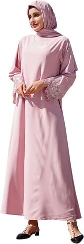 FYMNSI Abayas for Women Muslim Dress With Hijab 2PCS Maxi Robe Abaya Kaftan Dresses Eid Prayer Clothes Islamic Dubai Outfit in Saudi Arabia