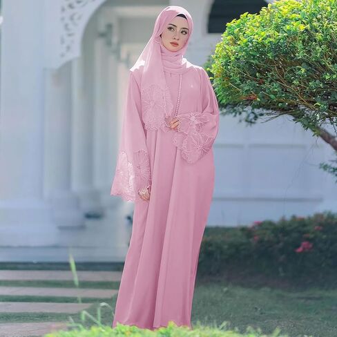 FYMNSI Abayas for Women Muslim Dress With Hijab 2PCS Maxi Robe Abaya Kaftan Dresses Eid Prayer Clothes Islamic Dubai Outfit in Saudi Arabia