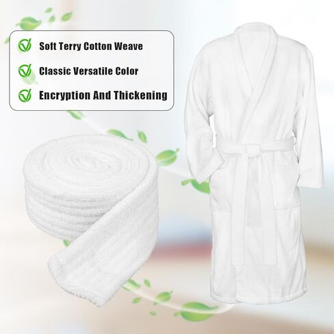 Robe Belt Replacement, 71in x 1.6in Unisex Bathrobe Belt Replacement Terry Cloth Hotel Bathrobe Waist Belt Soft Pajamas Belt in Saudi Arabia