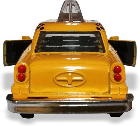 12 حزمة: سيارة تاكسي NYC موديل الخمسينيات من طراز Diecast، 5 بوصات سحب صفراء كلاسيكية ذات مربعات لعبة معدنية مصبوبة in Saudi Arabia