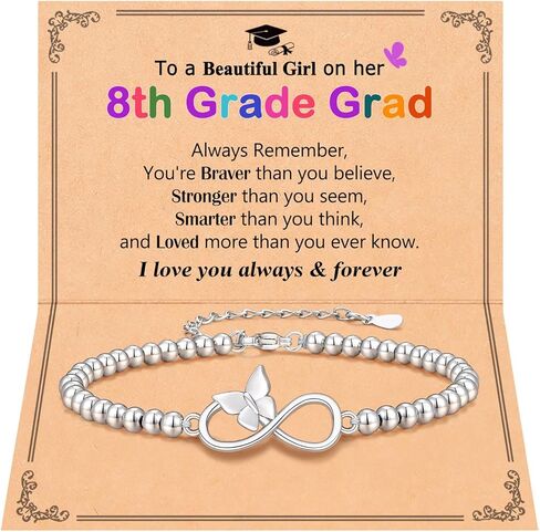 UPROMI هدايا التخرج للصف الخامس/الثامن للفتيات فئة 2024 هدايا التخرج سوار الفراشة in Kuwait