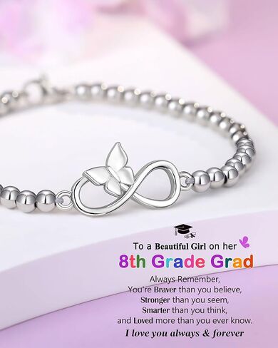 UPROMI هدايا التخرج للصف الخامس/الثامن للفتيات فئة 2024 هدايا التخرج سوار الفراشة in Kuwait