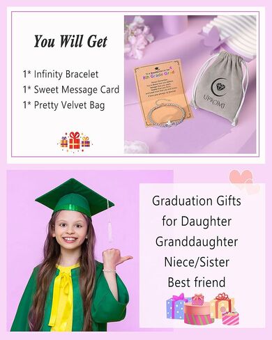 UPROMI هدايا التخرج للصف الخامس/الثامن للفتيات فئة 2024 هدايا التخرج سوار الفراشة in Kuwait