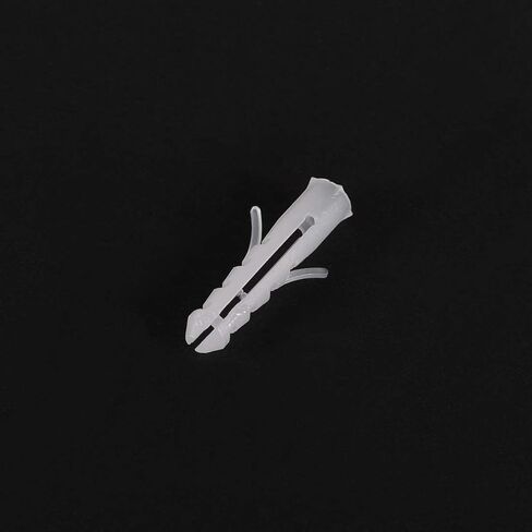 Uxcell 5x25mm البلاستيك توسيع أنبوب البراغي العمود الإطار المثبتات الأبيض 50pcs in Saudi Arabia