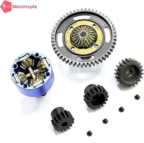 Mesimsple 50T Differential & 15T 17T 21T Pinion Gear for Arrma 1/7 Felony Limitless Infraction 6s Diff Gear 1/8 Kraton Outcast Notorious Typhon 6S Upgrades Part Red in Saudi Arabia