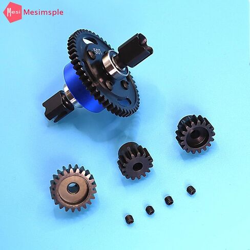 Mesimsple 50T Differential & 15T 17T 21T Pinion Gear for Arrma 1/7 Felony Limitless Infraction 6s Diff Gear 1/8 Kraton Outcast Notorious Typhon 6S Upgrades Part Red in Saudi Arabia